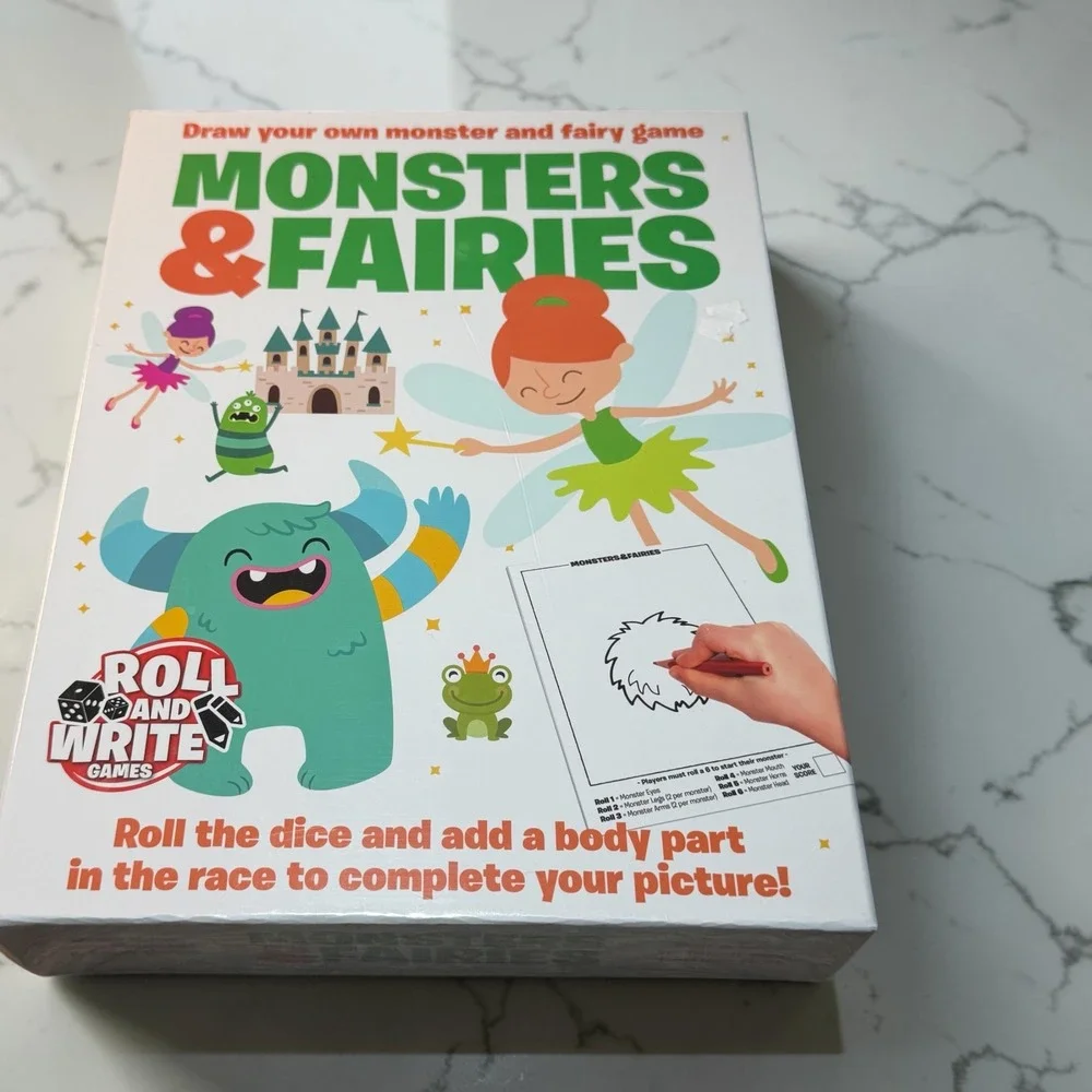 SolidRoots Monsters & Fairies Game Kids New Drawing Activity Kit